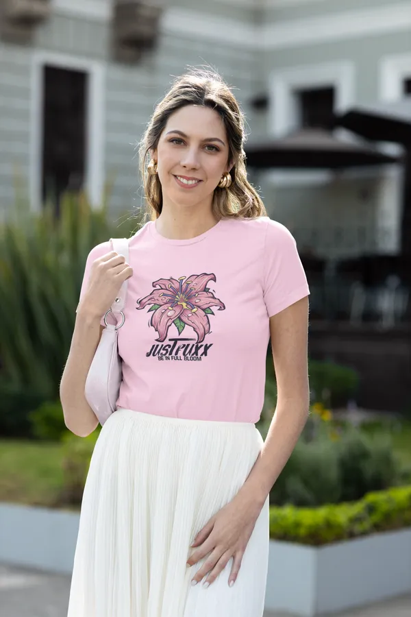 Pink_Cotton_Regular_Fit_T-Shirt_For_Women