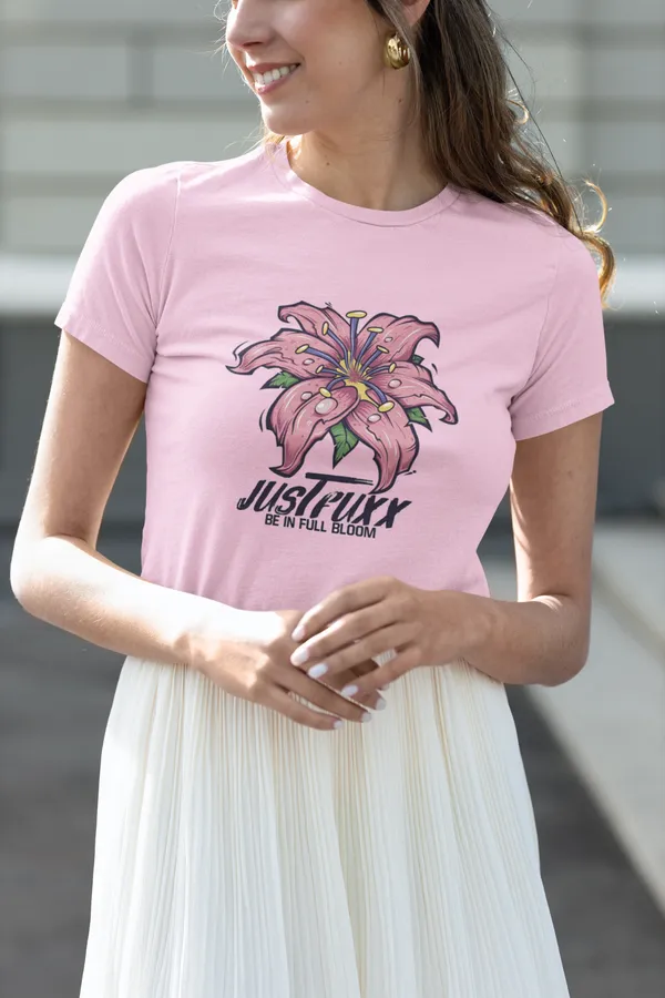Pink_Cotton_Regular_Fit_T-Shirt_For_Women
