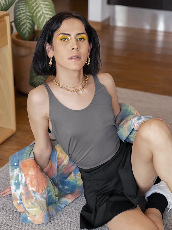 Charcoal_Cotton_Sleeveless_Tank_Top_For_Women