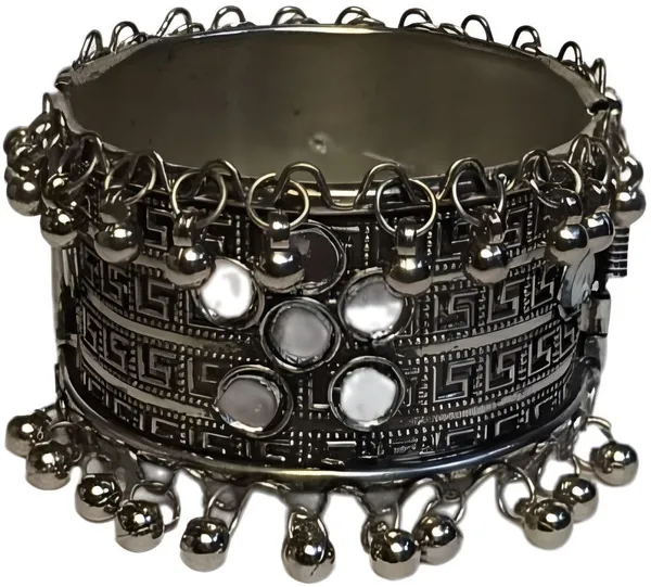Platinum_Oxidised_Silver_Oxidized_Bracelet_For_Women_&_Girls