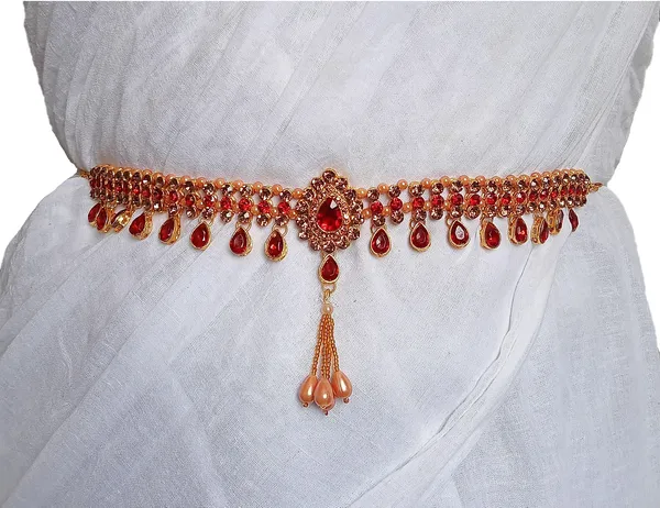 Red_Metal_Moonstone_Ethnic_Waist_Hip_Belt_Kamarband