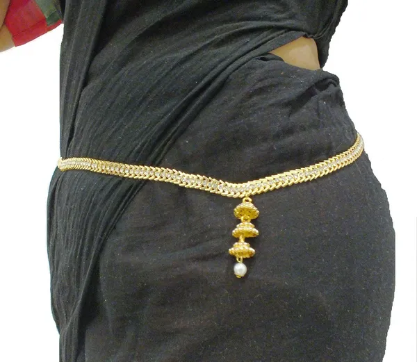 Gold_Metal_Crystal_Contemporary_Waist_Hip_Belt_Kamarband