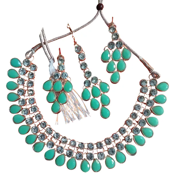Valusha__Alloy_Gold-Plated_Hooks_Jewelry_set_For_Women_&__Girls