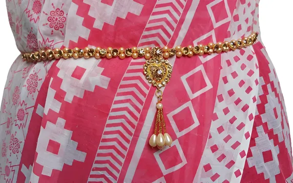 Gold_Metal_Quartz_Ethnic_Waist_Hip_Belt_Kamarband