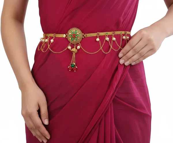 Gold_Brass_Mother_Of_Pearl_Contemporary_Waist_Hip_Belt_Kamarband