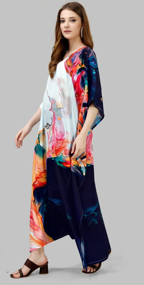 Celestial_Drift_Marble_Print_Kaftan_Dress