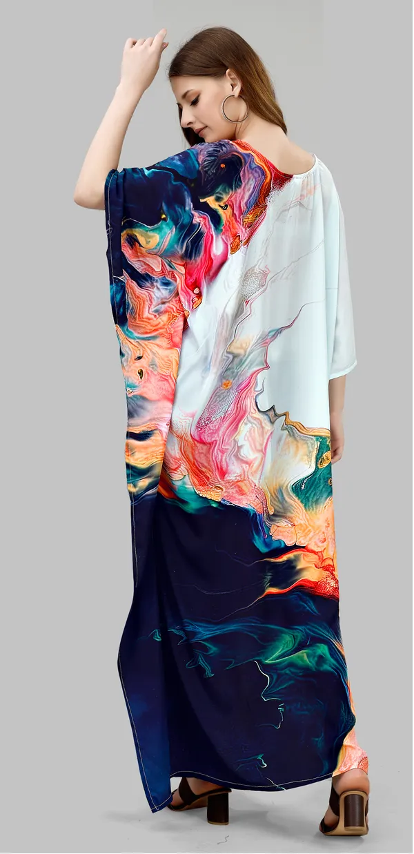 Celestial_Drift_Marble_Print_Kaftan_Dress