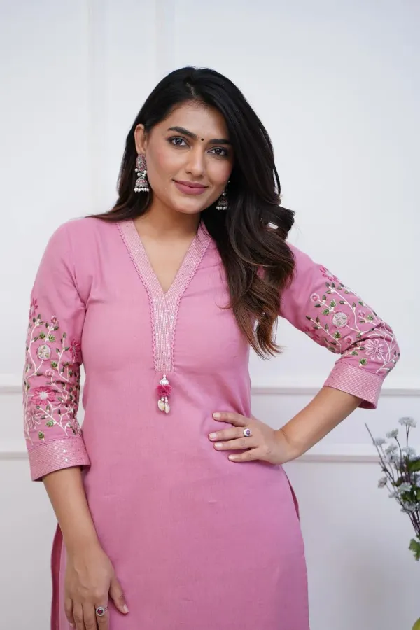Rose_100%_Pure_Cotton_Kurta_Set_For_Women