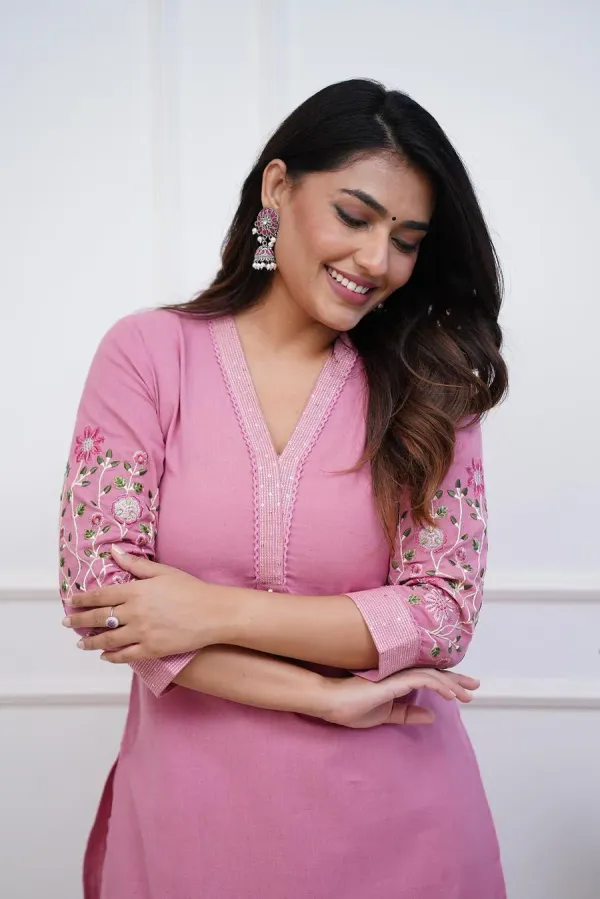 Rose_100%_Pure_Cotton_Kurta_Set_For_Women
