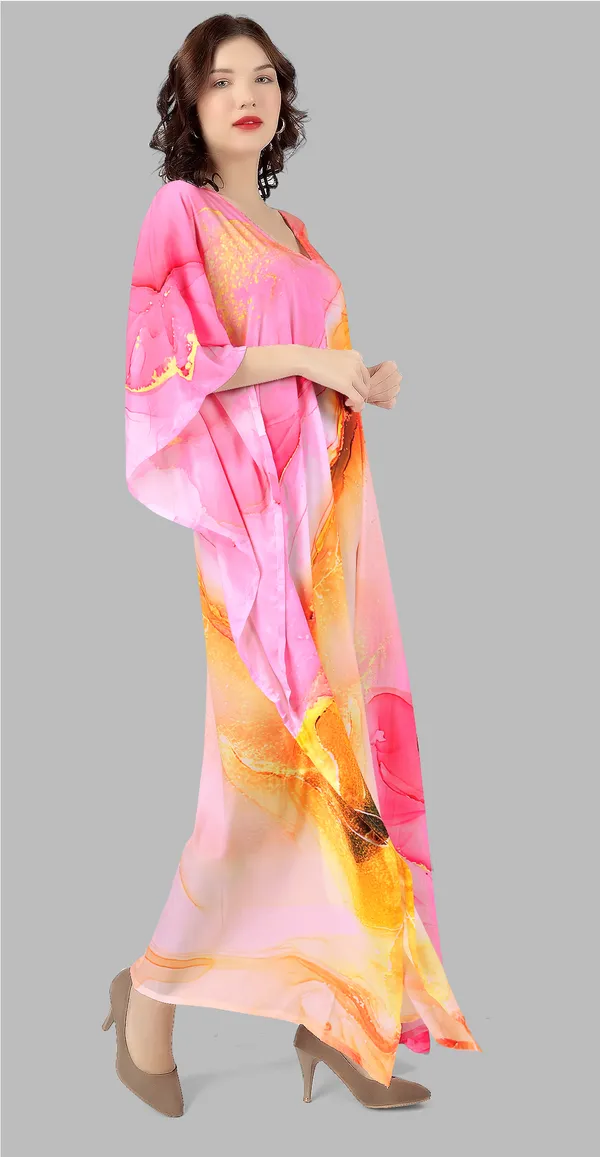 Solar_Bloom_Fluid_Art_Kaftan_Dress