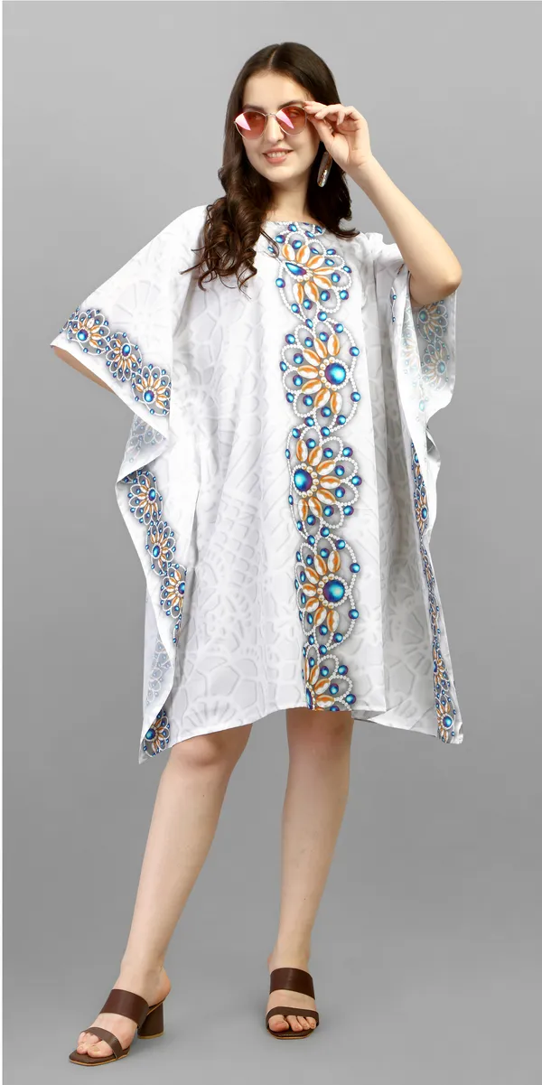 Radiant_Bloom_Printed_White_Kaftan_Dress