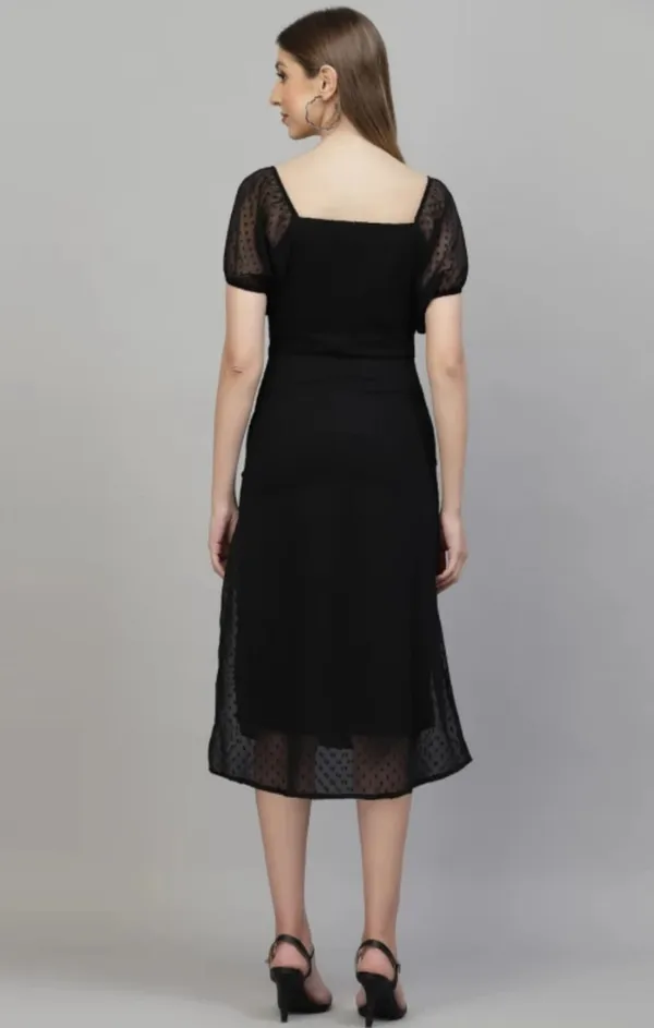 Black_Georgette_Premium_And_Elegant_Midi_Dress_For_Women