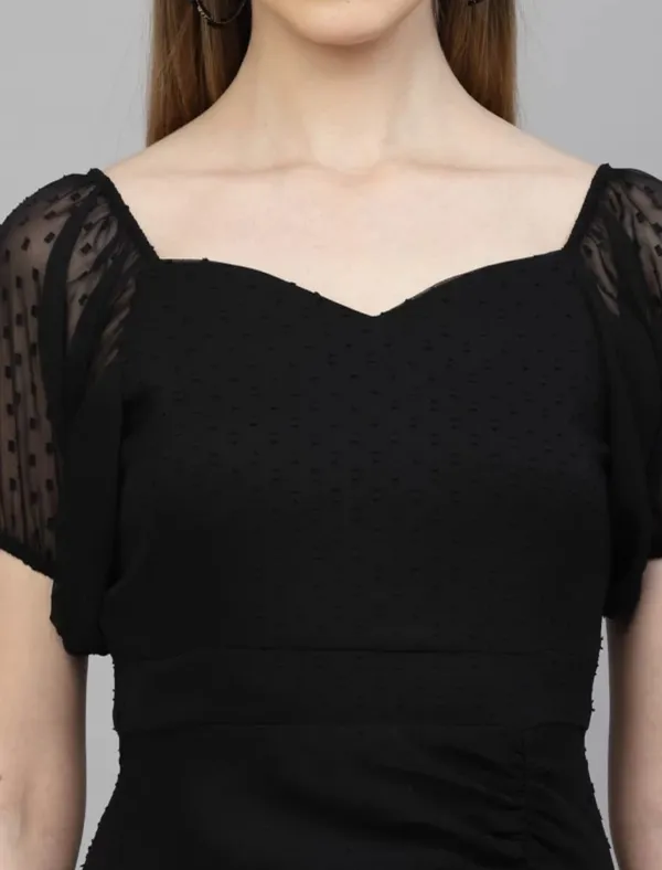 Black_Georgette_Premium_And_Elegant_Midi_Dress_For_Women