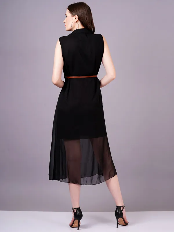 Black_Georgette_Premium_And_Elegant_Midi_Dress_For_Women