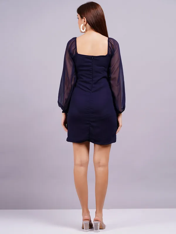 Navy_Blue_Georgette_Premium_And_Elegant_Mini_Dress_For_Women