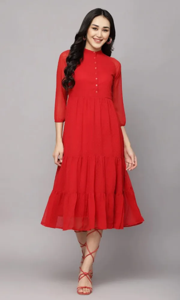 Red_Georgette_Premium_And_Elegant_Midi_Dress_For_Women