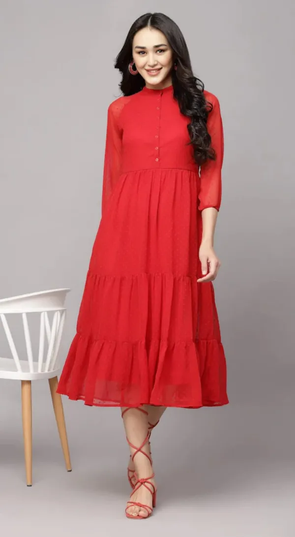 Red_Georgette_Premium_And_Elegant_Midi_Dress_For_Women