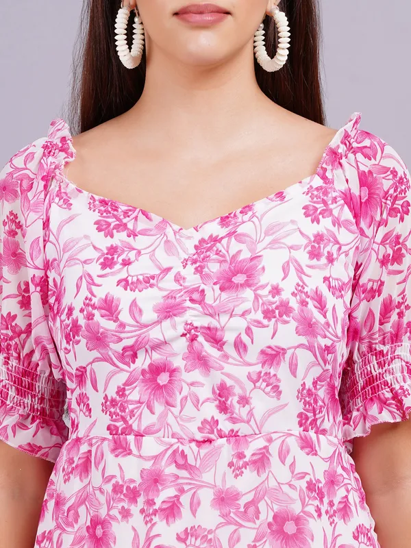 Pink_Georgette_Premium_And_Elegant_Midi_Dress_For_Women