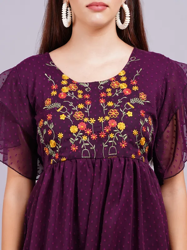Purple_Georgette_(Embroidery)_Premium_And_Elegant_Midi_Dress_For_Women