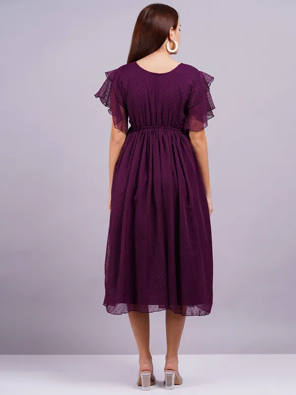 Purple_Georgette_(Embroidery)_Premium_And_Elegant_Midi_Dress_For_Women