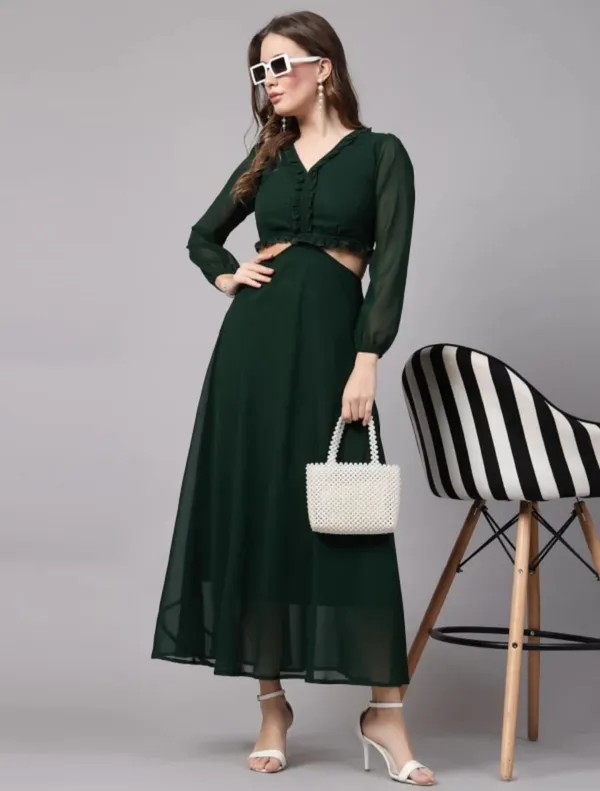 Green_Georgette_Premium_And_Elegant_Long_Dress_For_Women