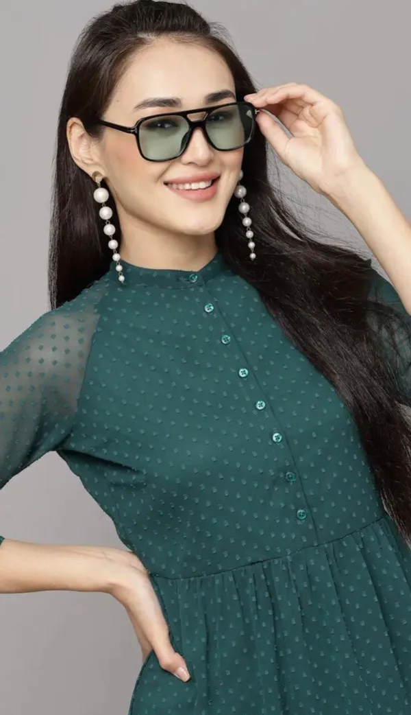 Green_Georgette_Premium_And_Elegant_Midi_Dress_For_Women