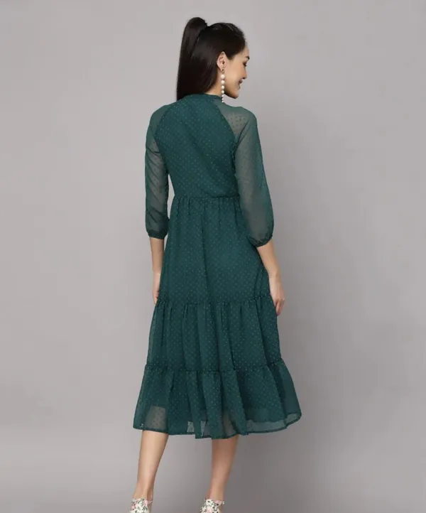 Green_Georgette_Premium_And_Elegant_Midi_Dress_For_Women