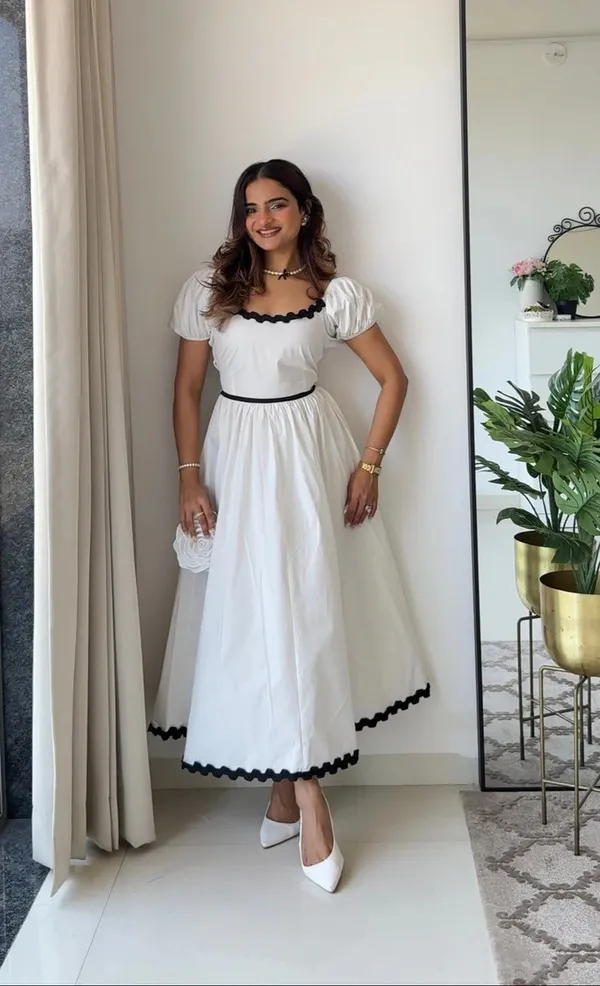 White_Cotton_Premium_And_Elegant_Midi_Dress_For_Women
