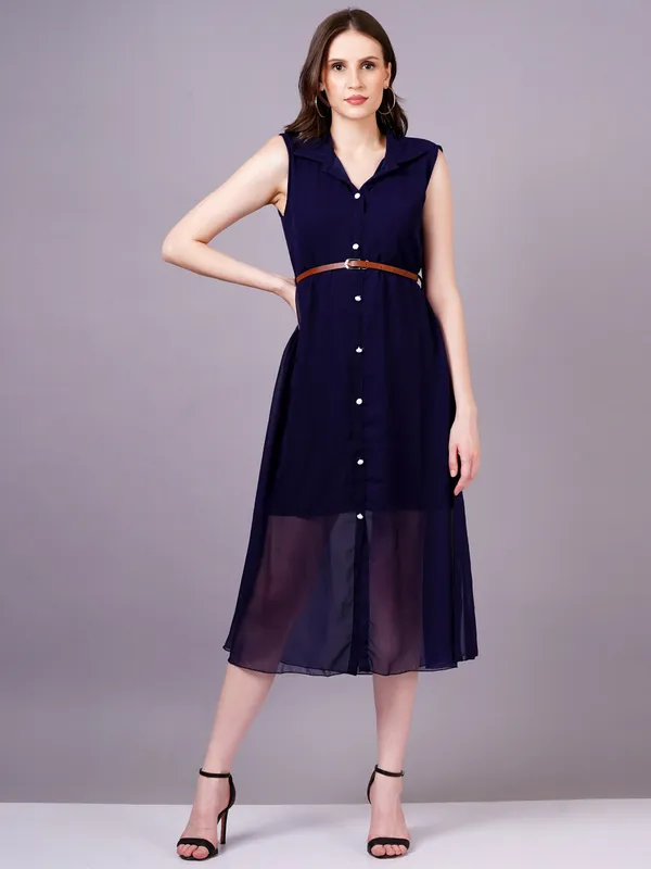 Navy_Blue_Georgette_Premium_And_Elegant_Midi_Dress_For_Women