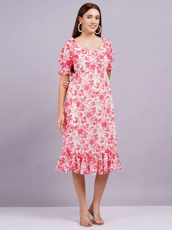 Red_Georgette_Premium_And_Elegant_Midi_Dress_For_Women