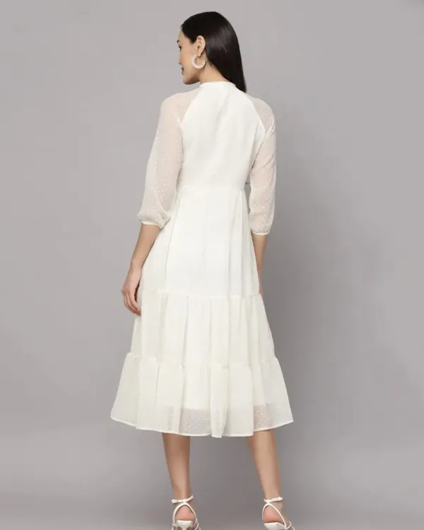 White_Georgette_Premium_And_Elegant_Midi_Dress_For_Women