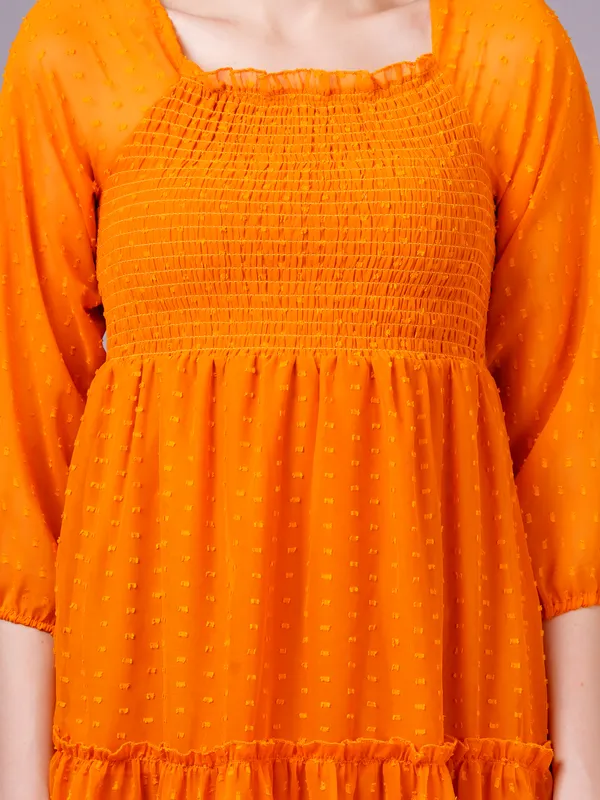 Mustard_Georgette_Premium_And_Elegant_Midi_Dress_For_Women