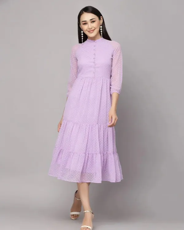 Lavender_Georgette_Premium_And_Elegant_Midi_Dress_For_Women