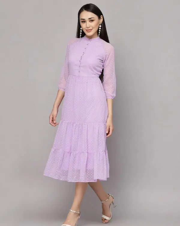 Lavender_Georgette_Premium_And_Elegant_Midi_Dress_For_Women