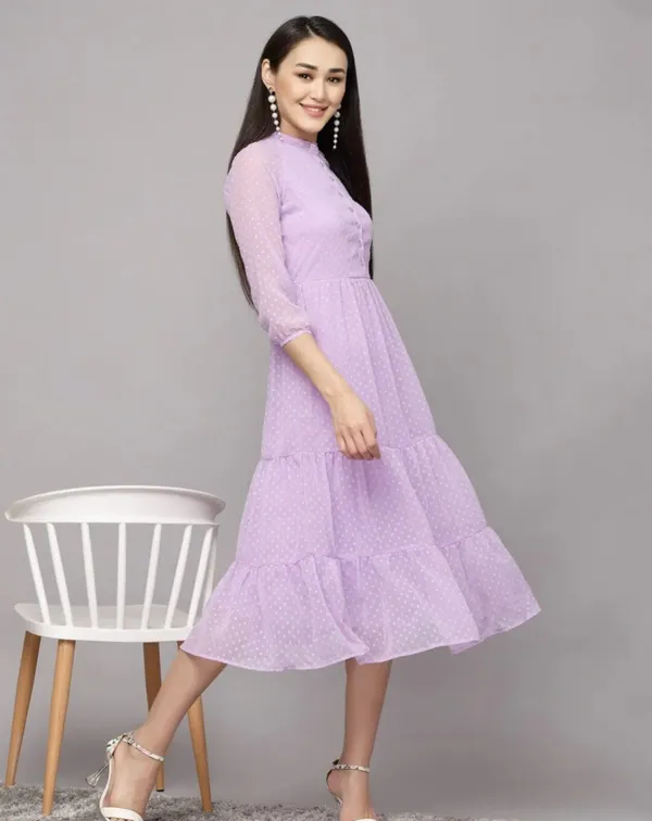 Lavender_Georgette_Premium_And_Elegant_Midi_Dress_For_Women