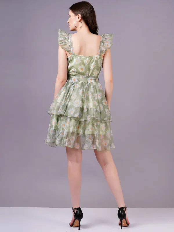 Green_Cotton_Premium_And_Elegant_Mini_Dress_For_Women