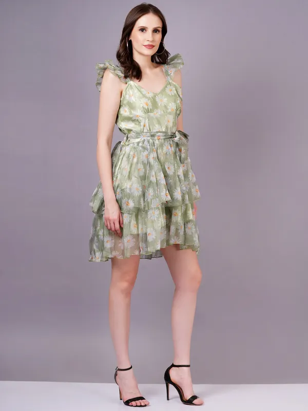 Green_Cotton_Premium_And_Elegant_Mini_Dress_For_Women