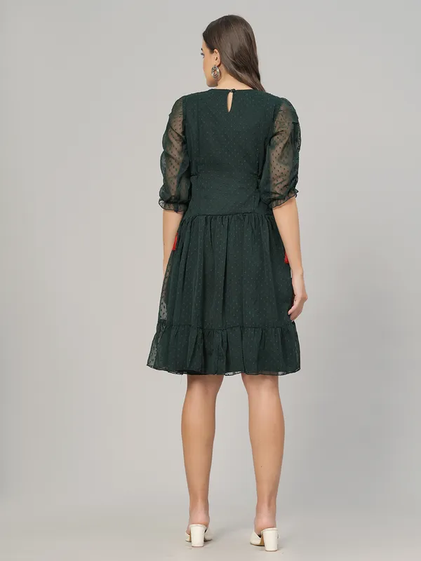 Green_Georgette_Premium_And_Elegant_Mini_Dress_For_Women