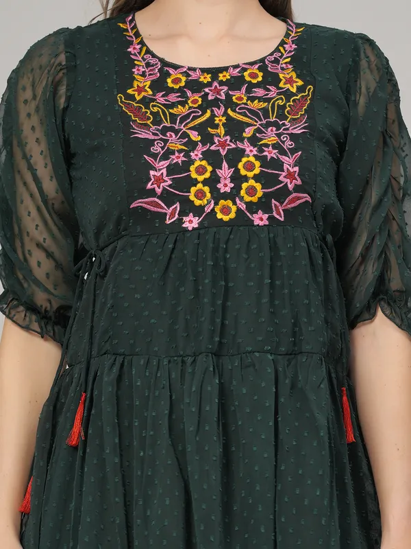 Green_Georgette_Premium_And_Elegant_Mini_Dress_For_Women