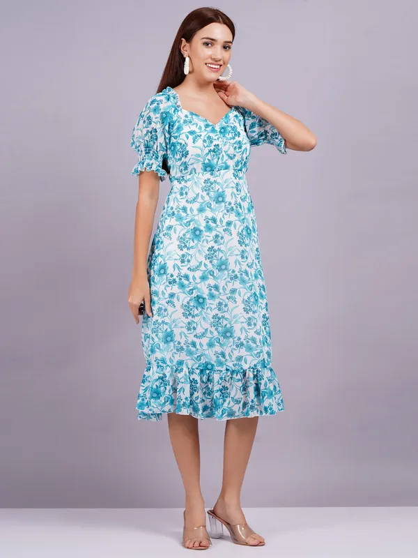 Blue_Georgette_Premium_And_Elegant_Midi_Dress_For_Women