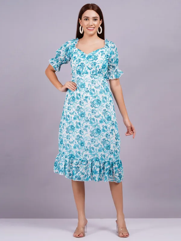Blue_Georgette_Premium_And_Elegant_Midi_Dress_For_Women