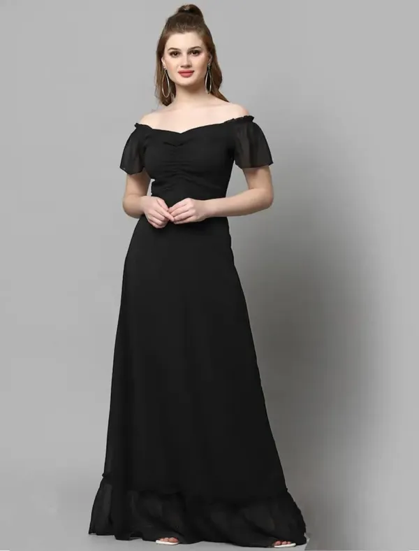 Black_Georgette_Premium_And_Elegant_Long_Dress_For_Women