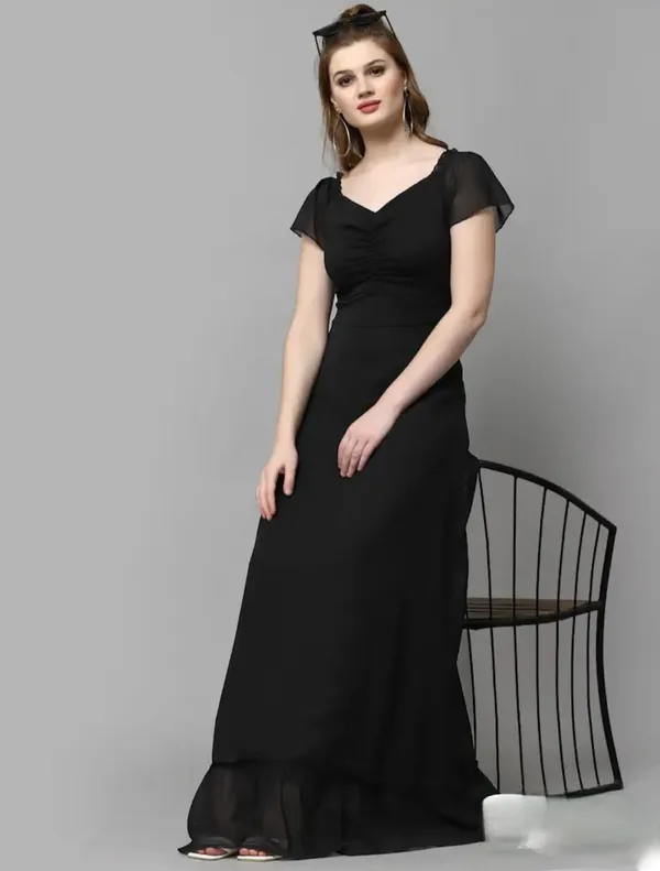Black_Georgette_Premium_And_Elegant_Long_Dress_For_Women