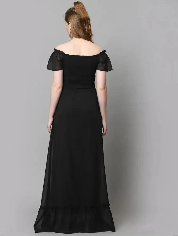 Black_Georgette_Premium_And_Elegant_Long_Dress_For_Women