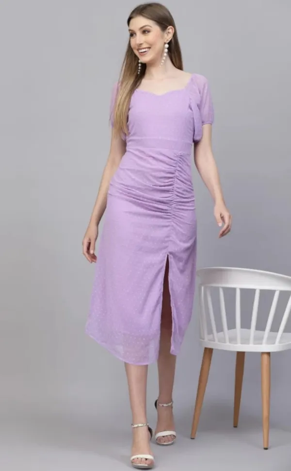Lavender_Georgette_Premium_And_Elegant_Midi_Dress_For_Women