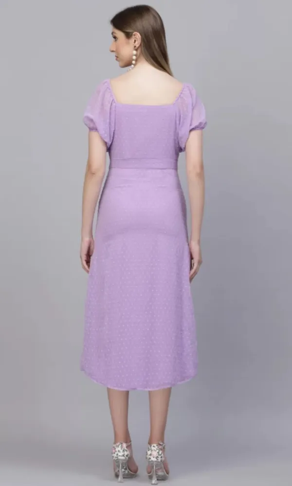 Lavender_Georgette_Premium_And_Elegant_Midi_Dress_For_Women