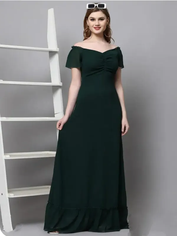 Green_Cotton_Premium_And_Elegant_Long_Dress_For_Women