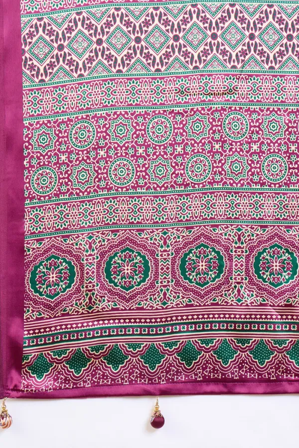 Alabaster_Cream_and_Dark_Purple_Ajrakh_Printed_Satin_Crepe_Silk_Saree