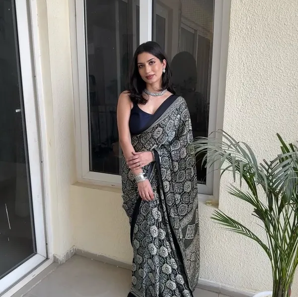Black_Ajrakh_Printed_Soft_Modal_Silk_Natural_Print_Saree