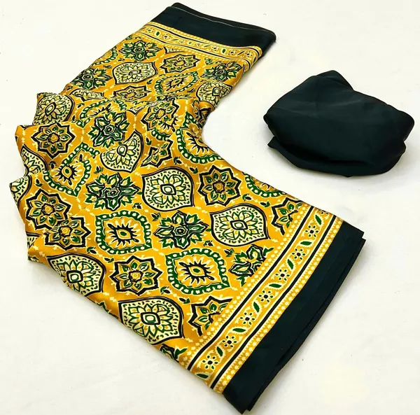 Brilliant_Yellow_Ajrakh_Printed_Soft_Modal_Silk_Natural_Print_Saree